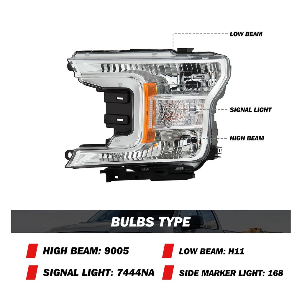 2018-2020 Ford F-150 OE Style Halogen Headlights – LESEM