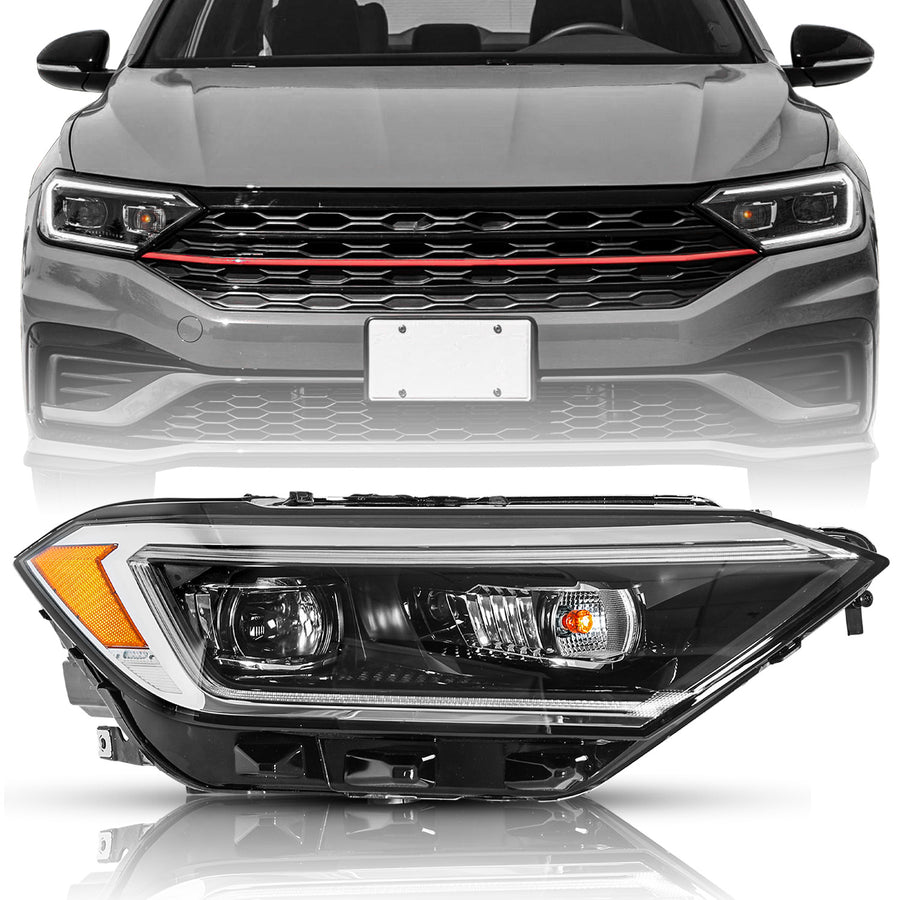 For 2019-2022 Volkswagen Jetta LED Headlights for Factory Projector Models