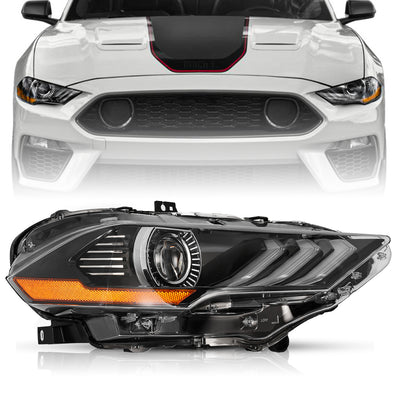 For 2018-2023 Ford Mustang LED Projector Headlights