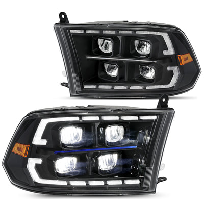 For 2013-2018 Dodge Ram 1500 2500 3500 Full LED Reflector Headlights [for factory projector type]