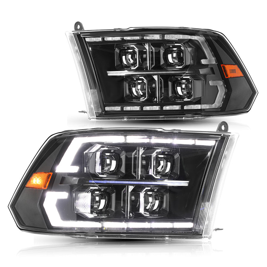 13-18 Ram 1500 2500 3500 Full LED Headlights-2