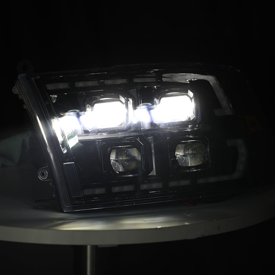 13-18 Ram 1500 2500 3500 Full LED Headlights-2