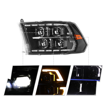 13-18 Ram 1500 2500 3500 Full LED Headlights-8
