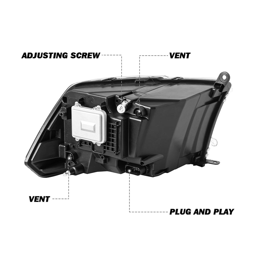 13-18 Ram 1500 2500 3500 Full LED Headlights-2