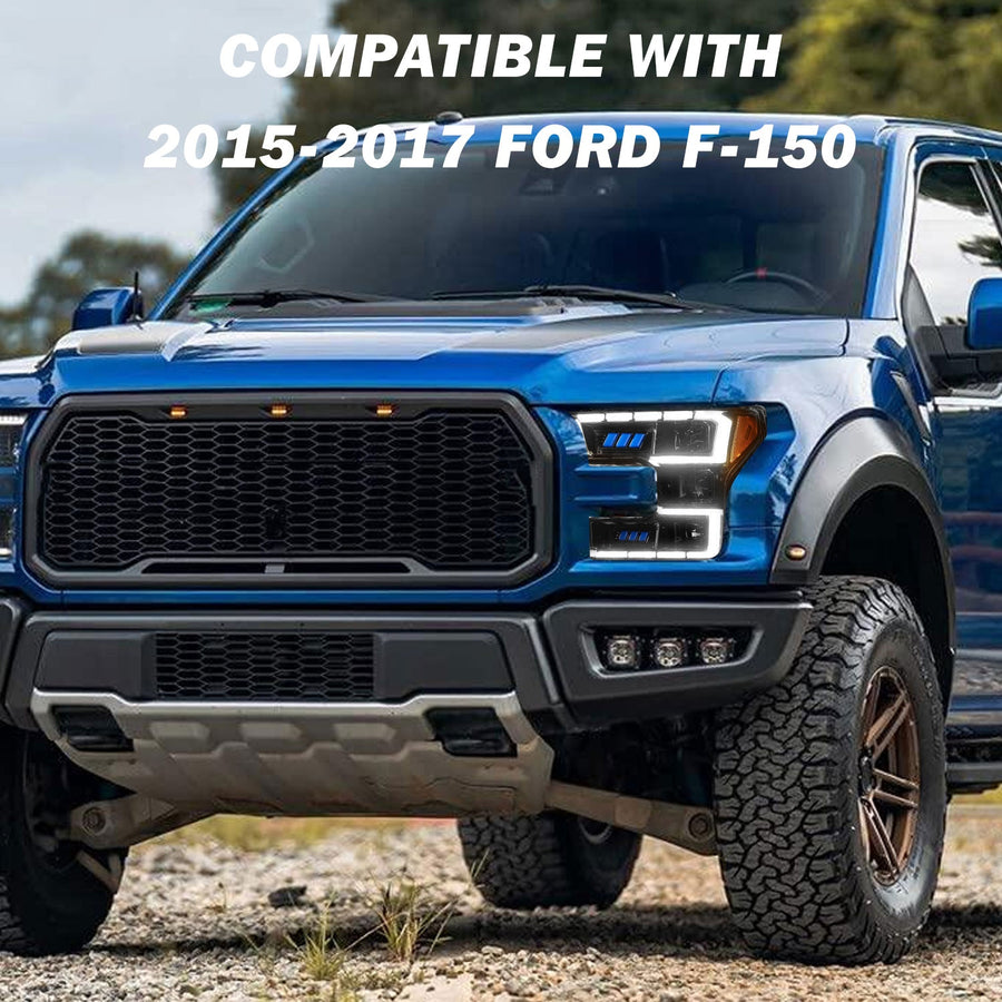 For 2015-2017 Ford F-150 Full LED Performance Headlights