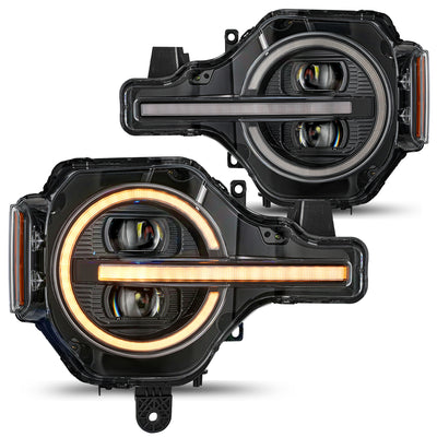 For 2021-2024 Ford Bronco (Not Fit Bronco Sport) Full LED Performance Headlights