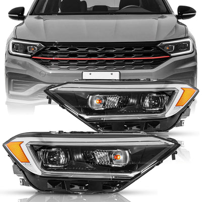 For 2019-2022 Volkswagen Jetta LED Headlights for Factory Projector Models