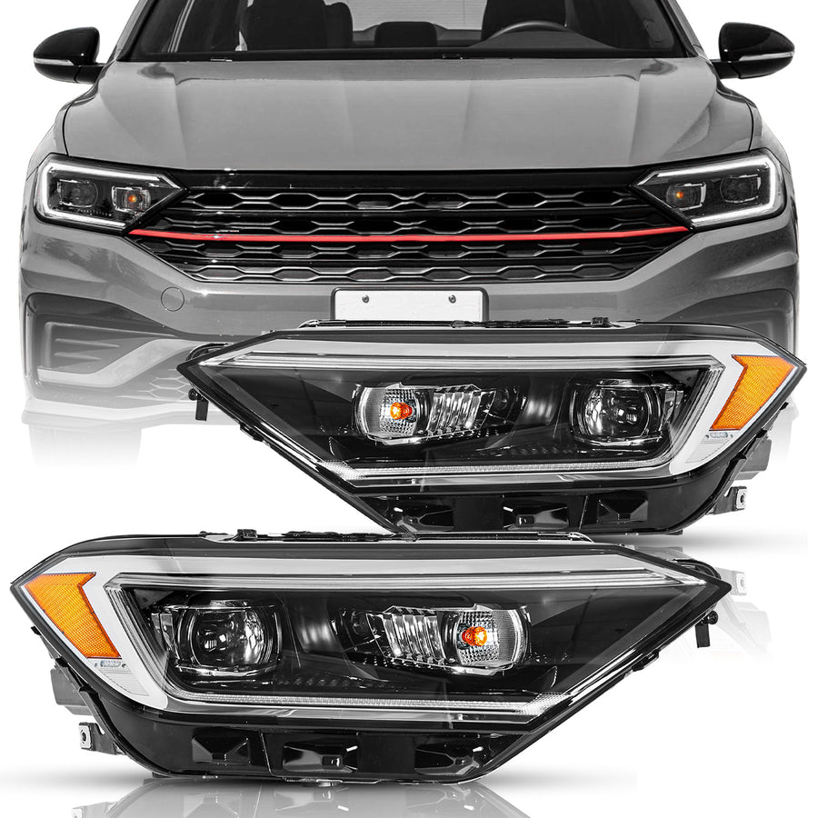 For 2019-2022 Volkswagen Jetta LED Headlights for Factory Projector Models