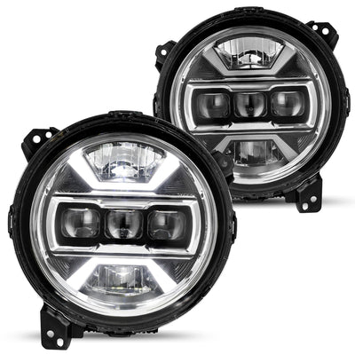 For 2018-2024 Wrangler JL / 2020-2024 Gladiator 9 Inch Round Full LED Performance Headlights