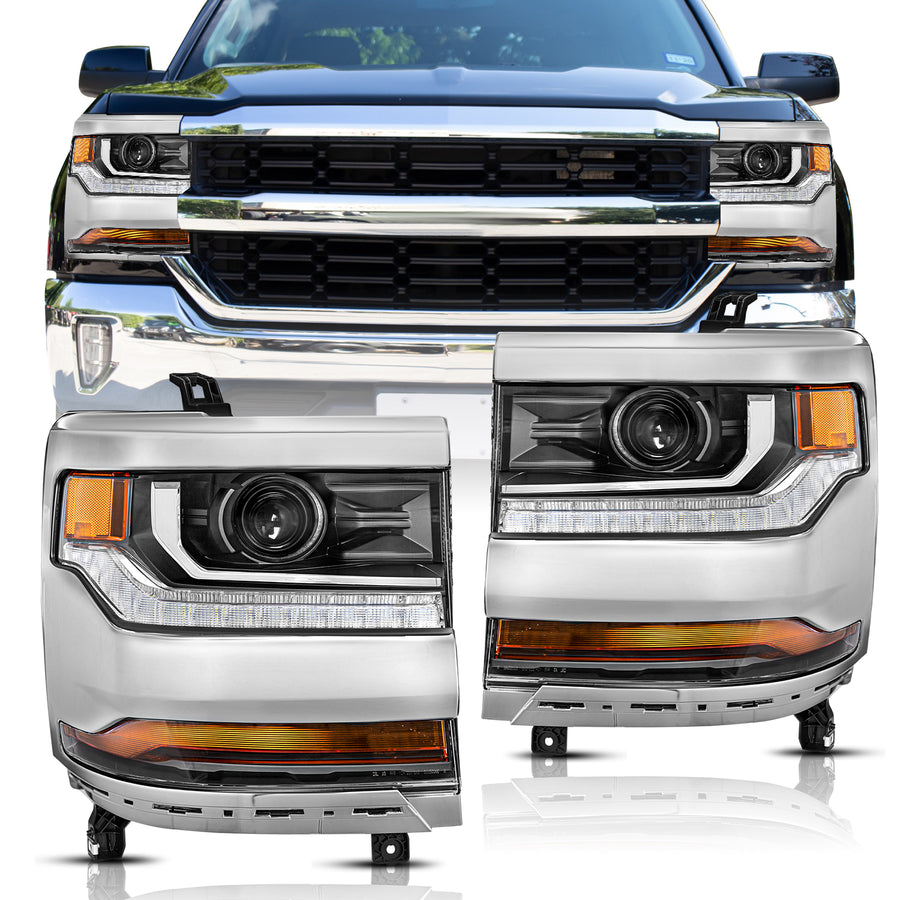 For 2016-2019 Chevy Silverado 1500 LD HID/Xenon Headlights