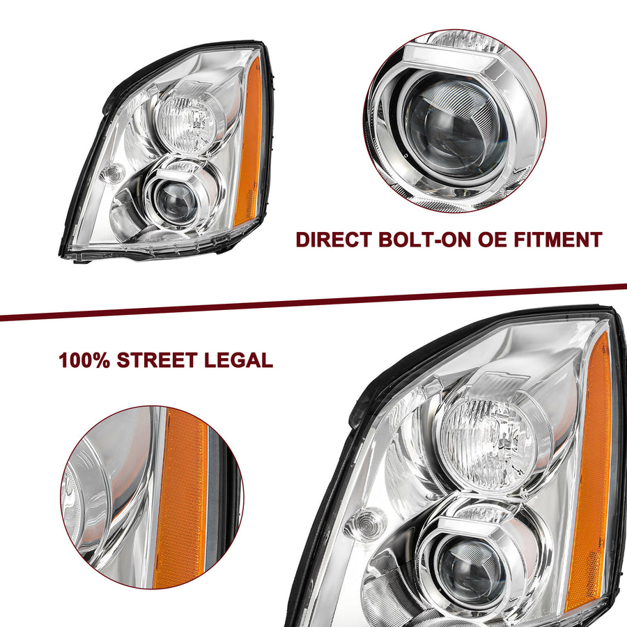 For 2006-2011 Cadillac DTS HID/Xenon Projector Headlights