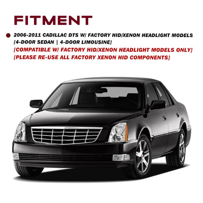 For 2006-2011 Cadillac DTS HID/Xenon Projector Headlights