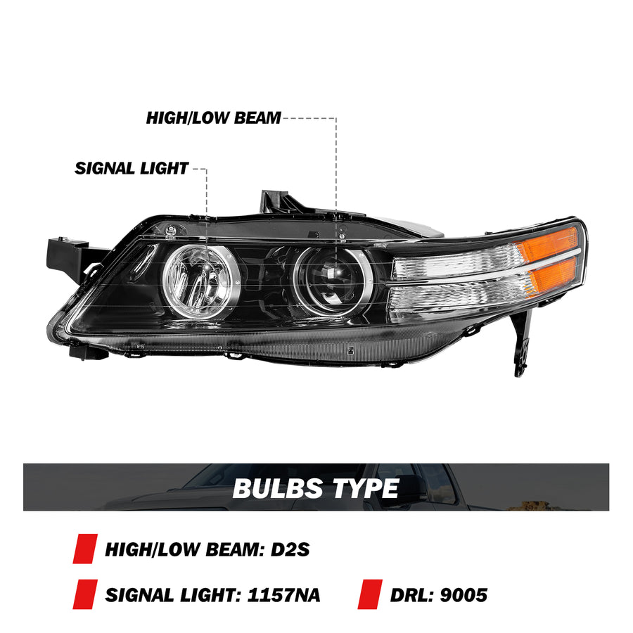 For 2007-2008 Acura TL HID Headlights