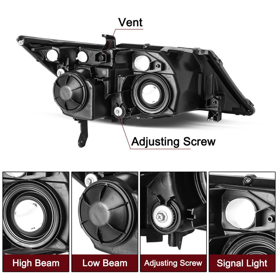 For 2007-2009 Acura MDX HID/Xenon Projector Headlights