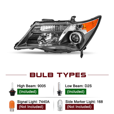 For 2007-2009 Acura MDX HID/Xenon Projector Headlights