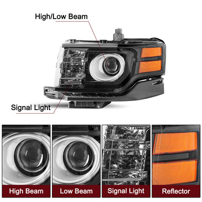 For 2009-2012 Ford Flex HID/Xenon Projector Headlights