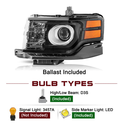 For 2009-2012 Ford Flex HID/Xenon Projector Headlights