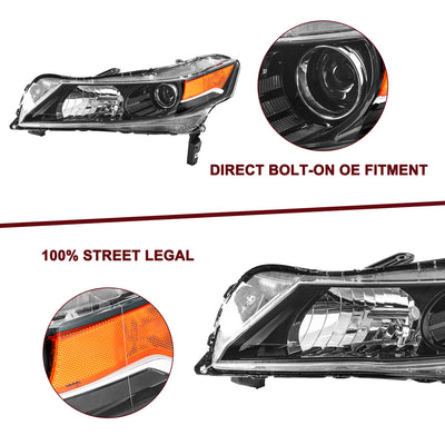 For 2009-2014 Acura TL HID Projector Headlights