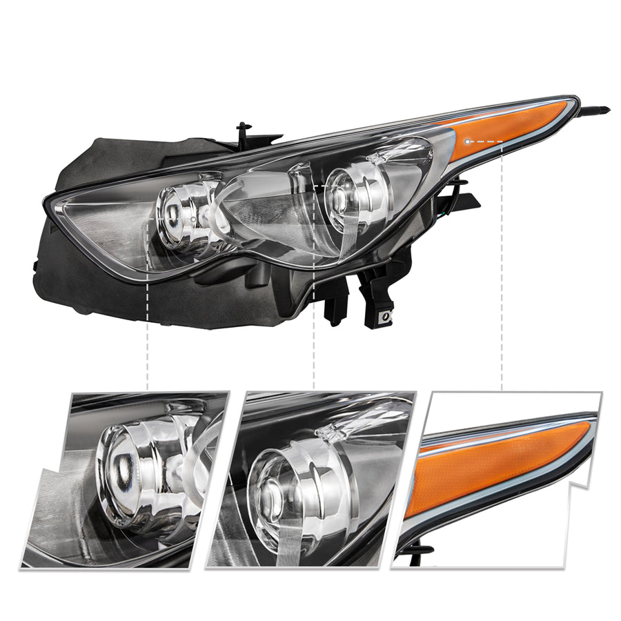 For 2009-2017 Infiniti FX35 FX50 QX70 HID Projector Headlights