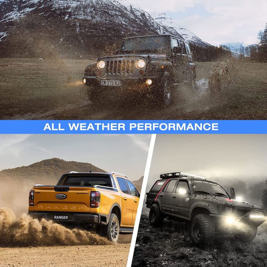 For 2009-2018 Dodge Ram 1500 2500 3500 LED DRL Projector Headlights