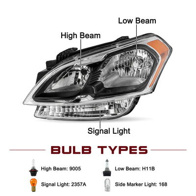For 2012-2013 Kia Soul Halogen Headlights