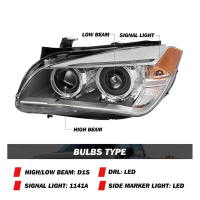 For 2013-2015 BMW X1 Xenon W/o AFS Headlights