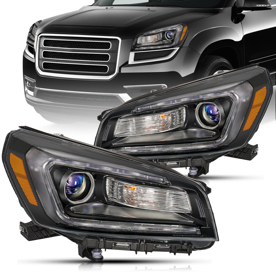 For 2013-2016 GMC Acadia/2017 Acadia Limited |SL | SLE | SLT w/ Factory Halogen Projector Headlights