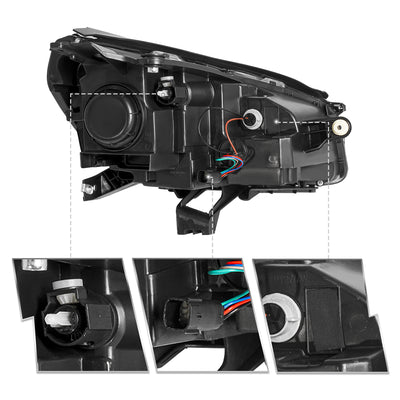 For 2013-2016 GMC Acadia/2017 Acadia Limited |SL | SLE | SLT w/ Factory Halogen Projector Headlights