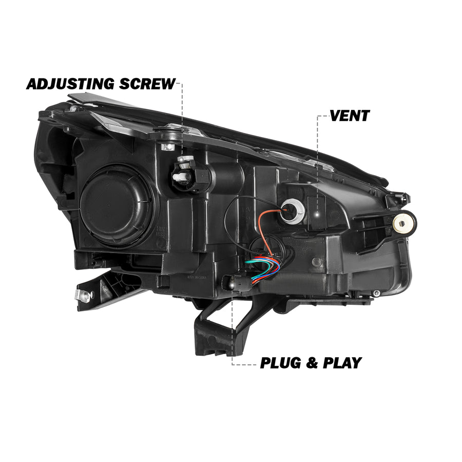 For 2013-2016 GMC Acadia/2017 Acadia Limited |SL | SLE | SLT w/ Factory Halogen Projector Headlights