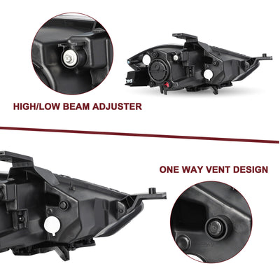 For 2013-2016 Dodge Dart Halogen Projector Headlights