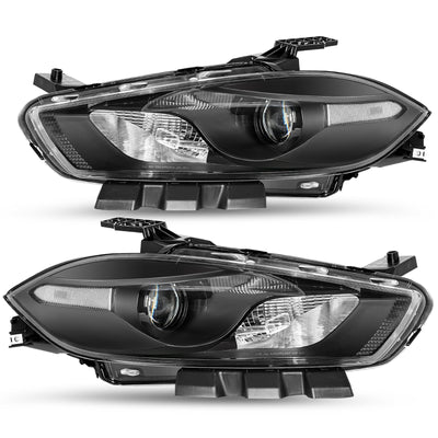 For 2013-2016 Dodge Dart Halogen Projector Headlights