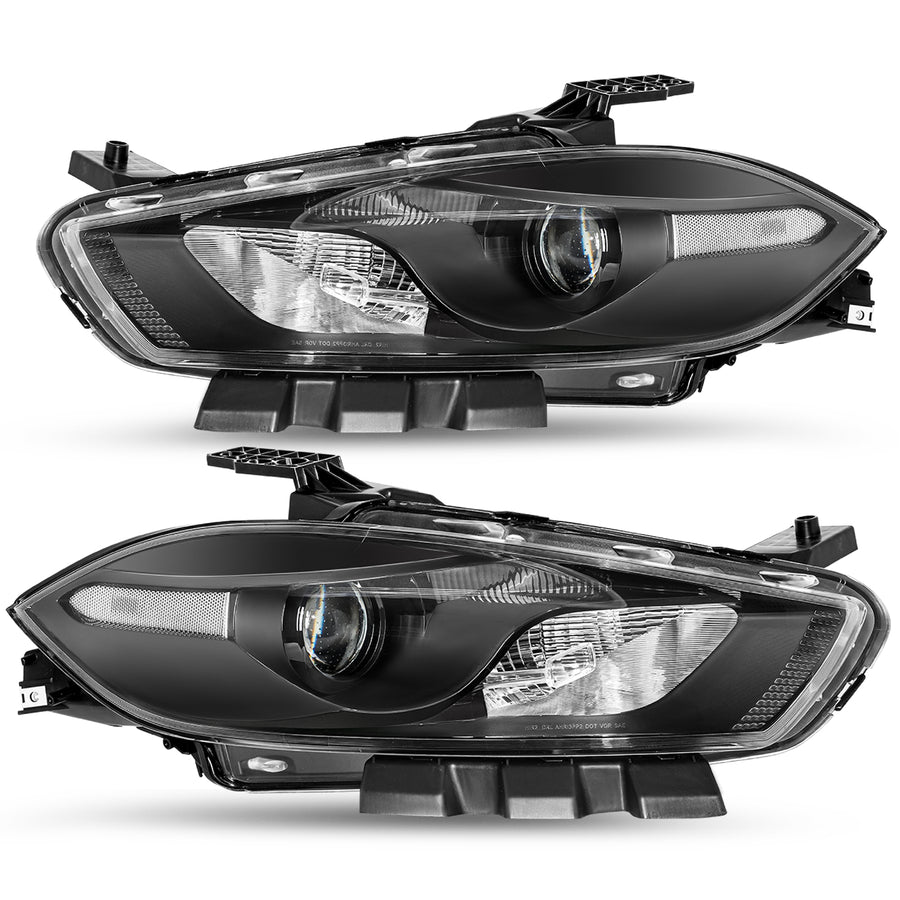 For 2013-2016 Dodge Dart Halogen Projector Headlights