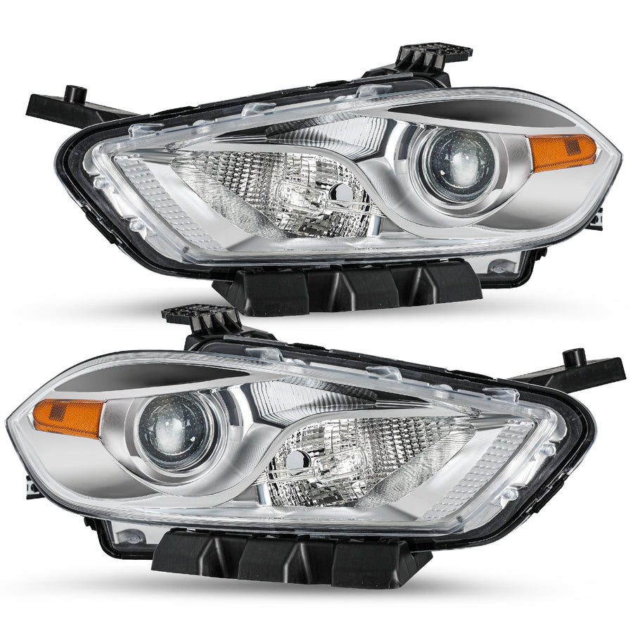 For 2013-2016 Dodge Dart Halogen Projector Headlights