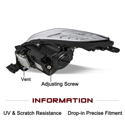 For 2013-2017 Cadillac XTS LED DRL Projector Headlights