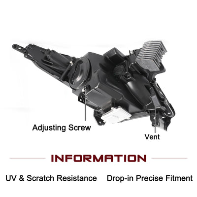 For 2013-2017 Cadillac XTS with AFS LED DRL Projector Headlights