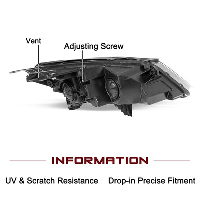 For 2013-2017 Chevy Traverse Halogen Headlights