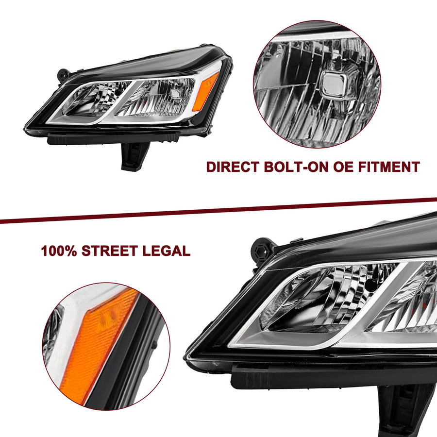 For 2013-2017 Chevy Traverse Halogen Headlights