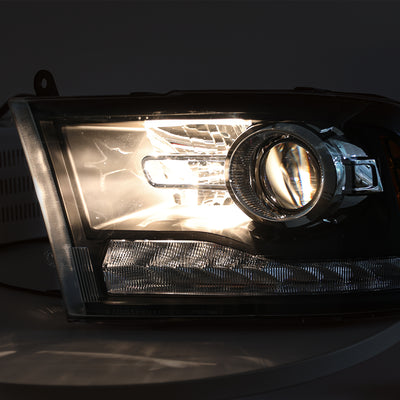 For 2013-2018 Dodge Ram 1500 2500 3500 9 PIN LED DRL Projector Headlights