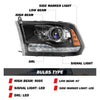 For 2013-2018 Dodge Ram 1500 2500 3500 LED DRL Projector Headlights