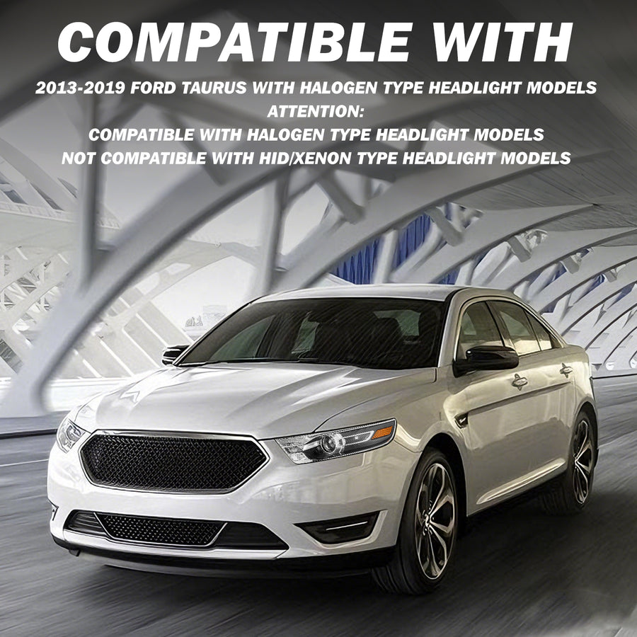 For 2013-2019 Ford Taurus Halogen Headlights