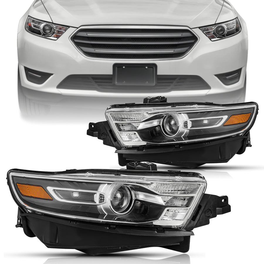 For 2013-2019 Ford Taurus Halogen Headlights