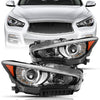 For 2014-2017 Infiniti Q50 w/o AFS LED Projector Headlights