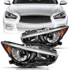 For 2014-2017 Infiniti Q50 w/o AFS LED Projector Headlights