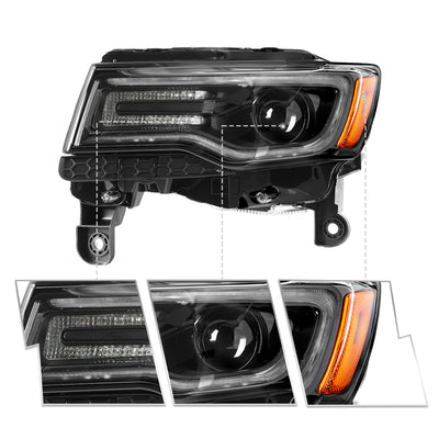 For 2014-2021 Jeep Grand Cherokee HID Projector Headlights