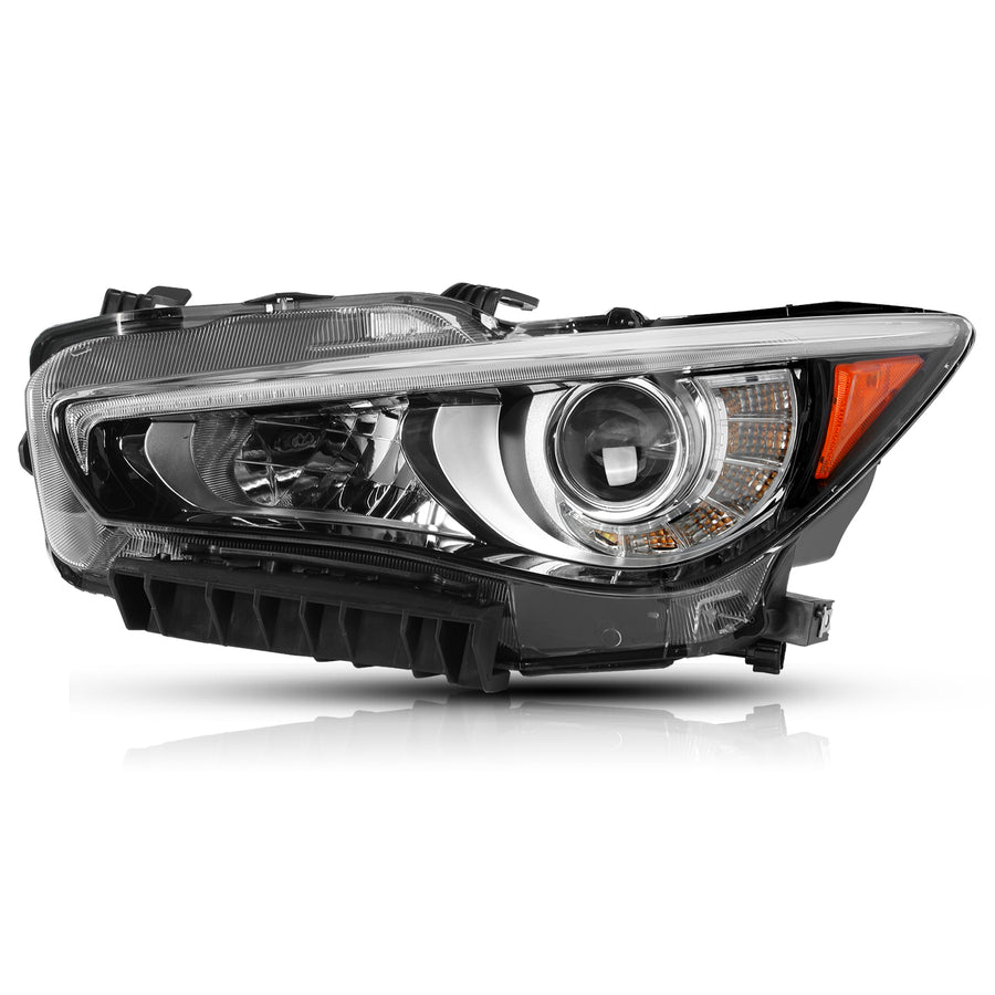 For 2014-2022 Infiniti Q50 w/o AFS LED Projector Headlights