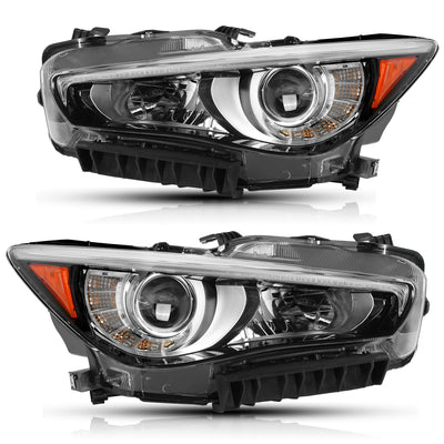 For 2014-2022 Infiniti Q50 w/o AFS LED Projector Headlights
