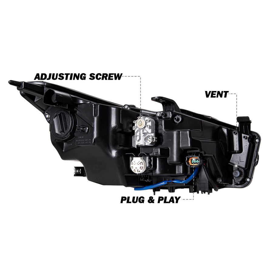 For 2014-2022 Infiniti Q50 w/o AFS LED Projector Headlights