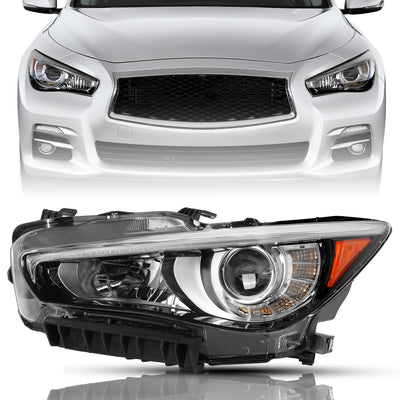 For 2014-2022 Infiniti Q50 w/o AFS LED Projector Headlights
