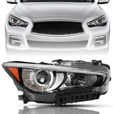 For 2014-2022 Infiniti Q50 w/o AFS LED Projector Headlights
