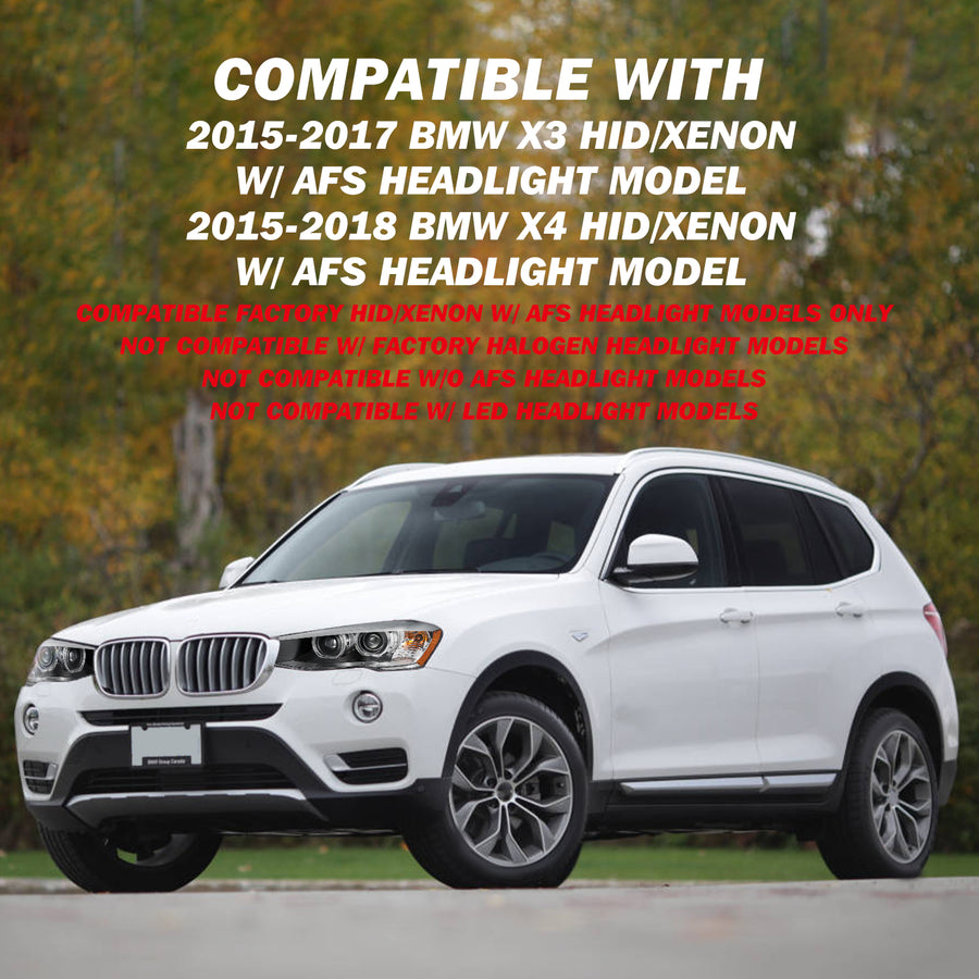 For 2015-2017 BMW X3/ 2015-2018 X4 HID/Xenon w/ AFS Projector Headlights